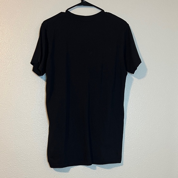 Ghost Face Black Graphic T-Shirt with Scary Movie Design - Picture 4 of 5